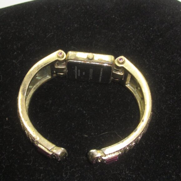 Heidi Daus Art Deco Cuff Watch Pink Face - Picture 5 of 7